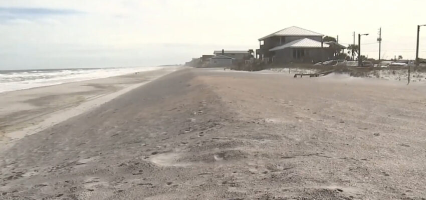 St. Johns County officials survey some of the damage caused by the storms that swept over Florida