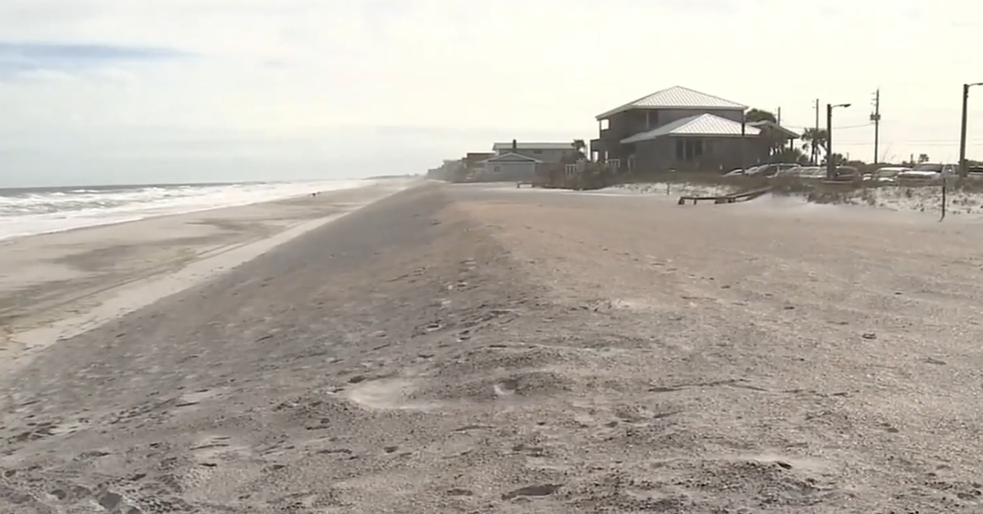 St. Johns County officials survey some of the damage caused by the storms that swept over Florida